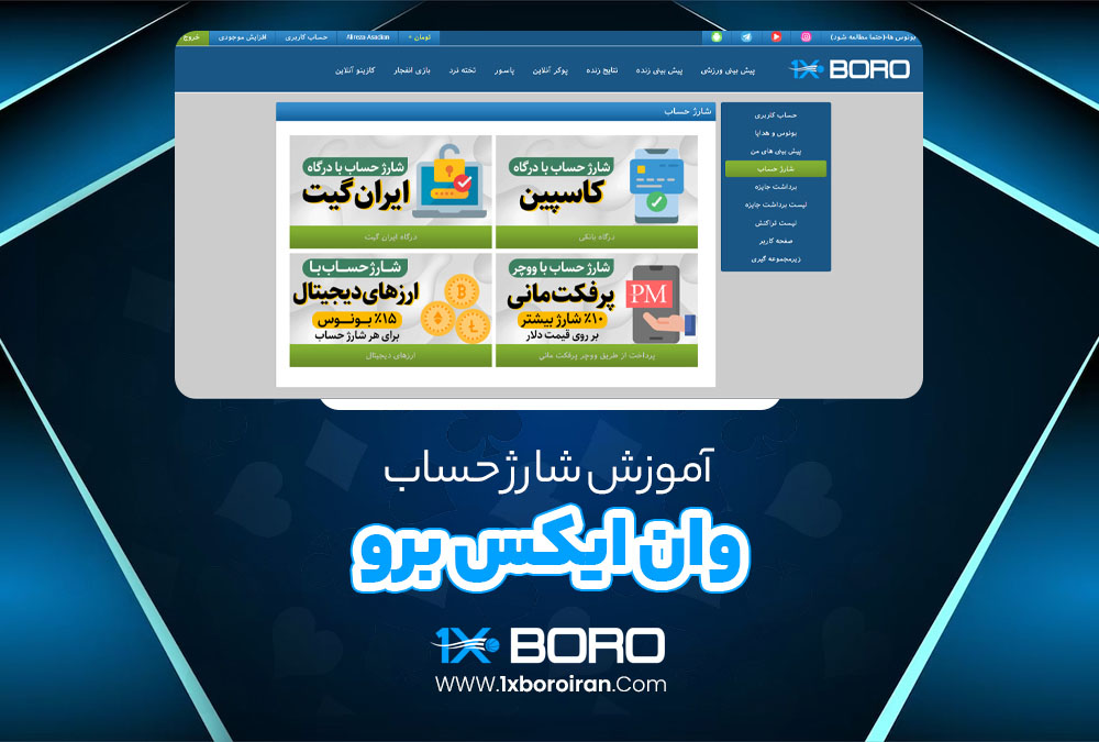 آموزش شارژ حساب وان ایکس برو
